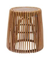 Tom Tailor Bijzettafel 'Romelia' Teakhout en rotan, 50cm - thumbnail