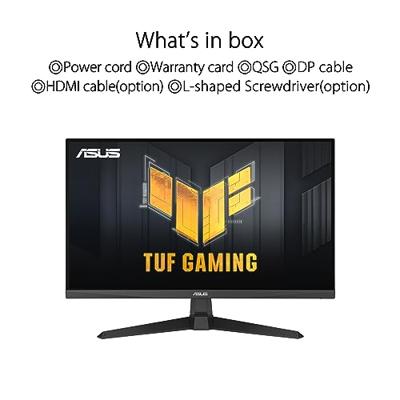 ASUS TUF Gaming VG279Q3A - 27 Zoll Full HD Monitor - 180 Hz, 1ms GtG, G-Sync, FreeSync Premium, Adaptive Sync, ELMB, GameFast Input - Fast-IPS Panel, 16:9, 1920x1080, DisplayPort, HDMI, Speaker