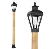 Buitenlamp zwart Vondel WOOD Lantaarn tuinverlichting - thumbnail