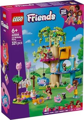 LEGO Friends kattenverjaardagsfeestje en boomhut 42666 - thumbnail