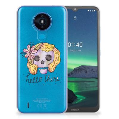 Silicone Back Case Nokia 1.4 Boho Skull Silicone Back Case Nokia 1.4 Boho Skull