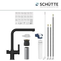 Schutte AQUASTAR PRO drinkwater keukenkraan met filtersysteem | Mat Zwart - 99860 - thumbnail