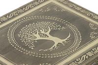 Doos-Juwelenkistje Home ESPRIT Wit Champagne Hout Aluminium 22,5 x 17,5 x 7,6 cm - thumbnail