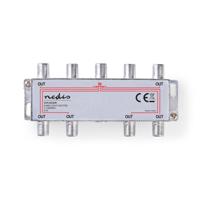 Nedis SSPL800ME Catv F-splitter Max 11 Db Versterking 5 - 1000 Mhz 8 Uitgangen - thumbnail