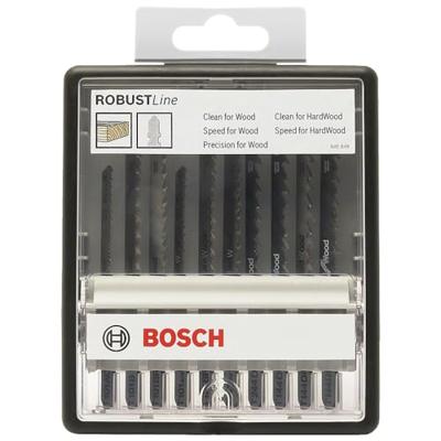 Bosch Accessories 2607010540 Set decoupeerzagen Robust Line Wood Expert, T-schacht, 10-delig 1 set(s) Bosch Accessories 2607010540 Set decoupeerzagen Robust Line Wood Expert, T-schacht, 10-delig 1 set(s)