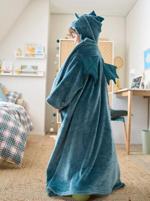 Wikkeldeken Eekhoorn met capuchon Oeko-Tex® groen Wikkeldeken Eekhoorn met capuchon Oeko-Tex® groen