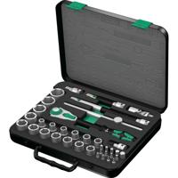 Wera 8100 SC 2 Zyklop Speed ratel- en doppenset, 1/2"-aandrijving, metrisch, 37 -delig - 1 stuk(s) - 05003645001 - thumbnail