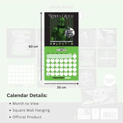 Star Wars, The Mandalorian, Grogu Kalender 2026 Star Wars, The Mandalorian, Grogu Kalender 2026