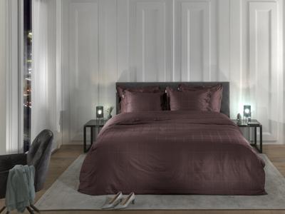 Heckett & Lane Heckett & Lane Diamante Dekbedovertrek 200x200/220 Marsala Brown