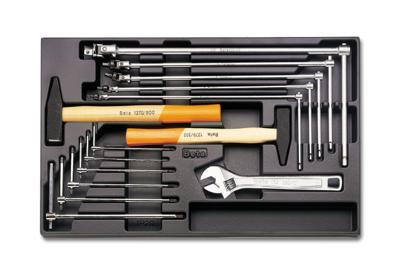 Beta Harde voorgevormde inzetbakken met assortiment gereedschap T59 - 024240059
