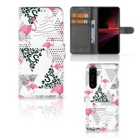 Sony Xperia 1 III | Telefoonhoesje | Met pasjeshouder | Flamingo Triangle - thumbnail