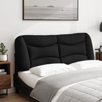 Hoofdbordkussen 120 cm stof zwart - thumbnail