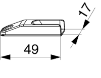 Sluitplaat 18mm zilv. - thumbnail