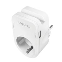 LogiLink PA0259 Contactdoos Met USB-laaduitgang, Aanraakbeveiliging, Overspanningsbeveiliging IP20 - thumbnail