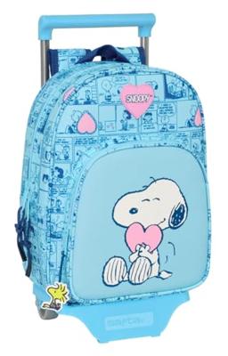 Schoolrugzak met Wielen Snoopy Love Blauw 26 x 11 x 67 cm 26 x 34 x 11 cm Schoolrugzak met Wielen Snoopy Love Blauw 26 x 11 x 67 cm 26 x 34 x 11 cm