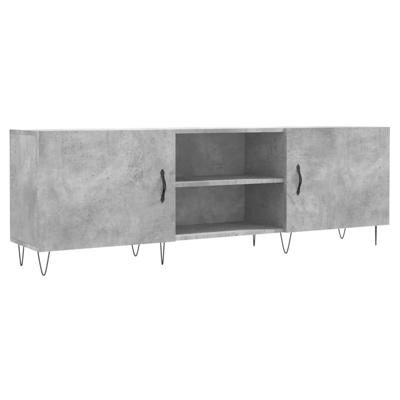 Tv-meubel 150x30x50 cm bewerkt hout betongrijs
