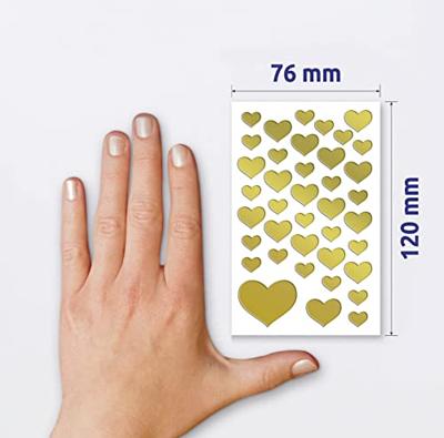 Avery av-53282 folie etiket z-design creative pakje a 2 vel gouden hartjes