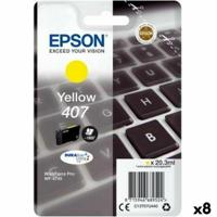 Inktcartridge epson 407 t07u440 geel | 8 stuks - thumbnail