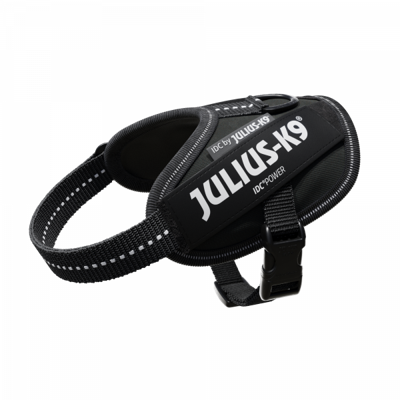 Julius K9 idc power-harnas / tuig voor labels zwart