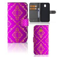 Wallet Case Samsung Galaxy J5 2017 Barok Roze - thumbnail