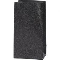 Vivi Gade Papieren zakken, h: 17 cm, afm 6x9 cm, 170 gr, zwart, 8 stuk/ 1 doos - thumbnail
