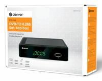 Denver DTB-148 DVB-T2 receiver Opnamefunctie, Duitse DVB-T2 standaard (H.265), Ethernetaansluiting, Front-USB, Geschikt voor LAN - thumbnail