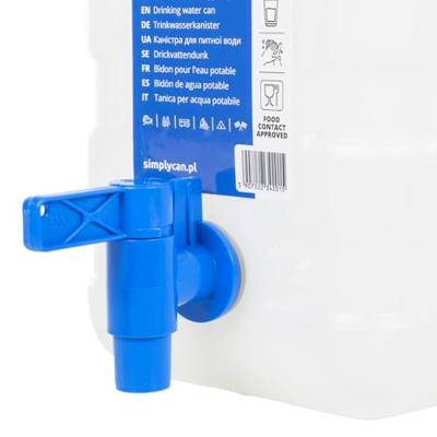 VidaXL Watertank met kraan en zeepdispenser 10 l kunststof