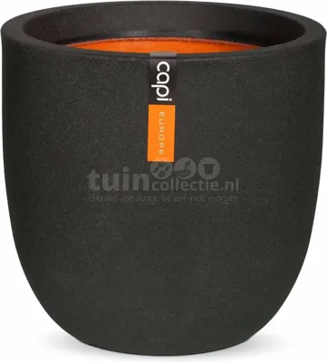 Capi Bol Smooth 43x41cm Zwart - thumbnail