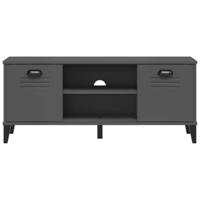 Schoenenbank VIKEN 106x35x45 cm grenenhout antracietgrijs - thumbnail