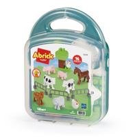 Abrick koffer met boerderijdieren - 16dlg. - thumbnail