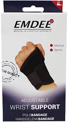 Emdee Support Braces Wrist Support Bandage One Size Art.57050 1Stuks Emdee Support Braces Wrist Support Bandage One Size Art.57050 1Stuks