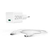 Hama Snellader met oplaadkabel USB-C mini-oplader PD 20 W 1 m Oplader Wit - thumbnail