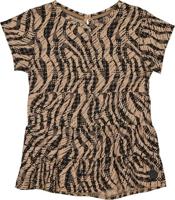 LEVV Meisjes blouse - Tess - AOP Camel zebra - thumbnail