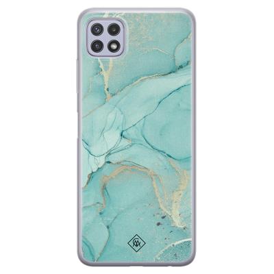 Samsung Galaxy A22 5G siliconen hoesje - Touch of mint