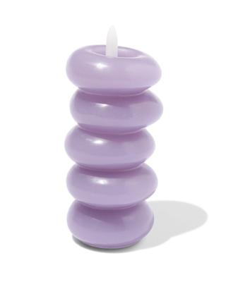 HEMA Led-vormkaars ⌀6.5x16cm wlila (lila)