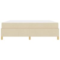 Boxspring bed Anders Zwart en Bruin en Wit 180 x 200 cm Stof - thumbnail