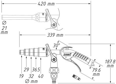 Hazet 9048P-2/3 Pistool Geschikt voor merk: GARDENA 1 stuk(s) Hazet 9048P-2/3 Pistool Geschikt voor merk: GARDENA 1 stuk(s)