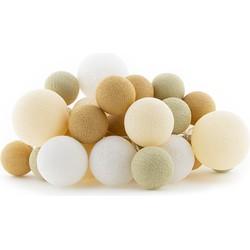 Cotton Ball Lights lichtslinger beige - Cream Party Cotton Ball Lights lichtslinger beige - Cream Party