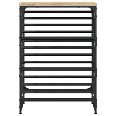 VidaXL Schoenenrek 60x30x85 cm bewerkt hout sonoma eikenkleurig