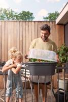 Elho green basics balcony grow set 55 living black - thumbnail