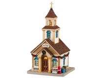 Lemax the new village church verlicht kersthuisje Caddington Village 2024 - thumbnail