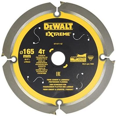 DeWalt Accessoires Cirkelzaagblad PCD laminaat/vezelcement 165x20x4t - DT1471-QZ