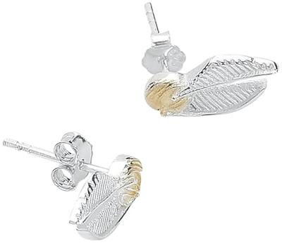 Harry Potter Golden Snitch Stud Earrings (Sterling Silver) - thumbnail