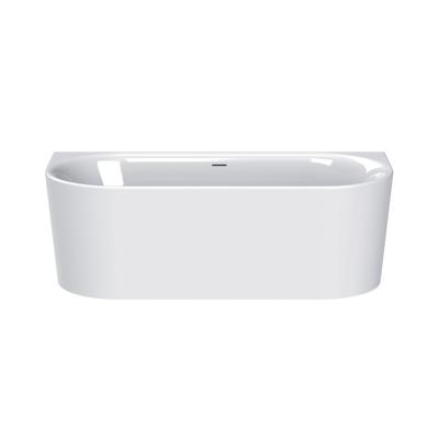 Plieger Kansas Halfvrijstaand bad - 155x80x60cm - met slotoverloop - met af- en overloopgarnituur - met poten - acryl - wit 0100-235 Plieger Kansas Halfvrijstaand bad - 155x80x60cm - met slotoverloop - met af- en overloopgarnituur - met poten - acryl - wit 0100-235