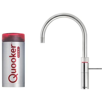 Quooker Fusion round met COMBI boiler 3-in-1 kokend water kraan RVS