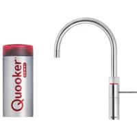 Quooker Fusion round met COMBI boiler 3-in-1 kokend water kraan RVS - thumbnail