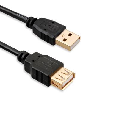 VulTech US21205 USB-verlenging, 5 m, zwart