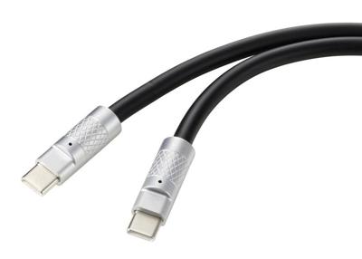 Renkforce RF-6056872 USB-C-kabel USB 2.0 USB-C stekker, USB-C stekker 1.00 m Zwart