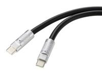 Renkforce RF-6056872 USB-C-kabel USB 2.0 USB-C stekker, USB-C stekker 1.00 m Zwart - thumbnail