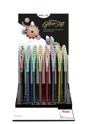 Gelschrijver pentel k110 dual m metallic 48st ass Gelschrijver pentel k110 dual m metallic 48st ass